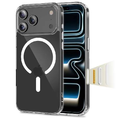 Хибриден кейс с MagSafe за iPhone 17 Pro Max от Tech-Protect Flexair Hybrid CC - Прозрачен (5906302319640)