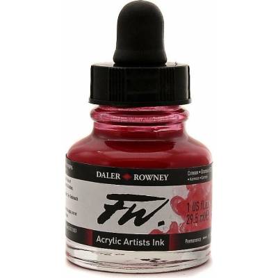 Daler-Rowney FW artist akrylový tuš 29,5 ml crimson