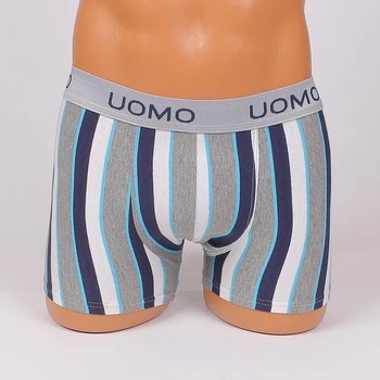 Image 1 of Мъжки боксер на райе и външен ластик с надпис