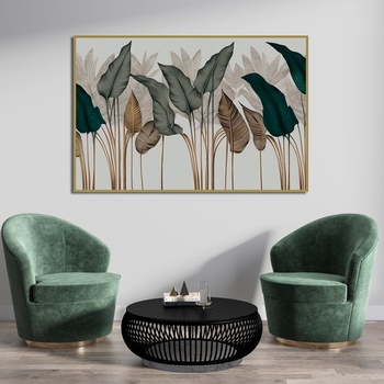 Image 1 of Decono Картина Зелени Бохо Листа