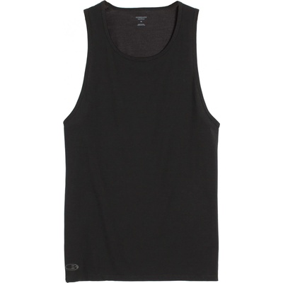 Icebreaker Мъжко мериносово термобельо Icebreaker Anatomica Tank Merino base layer - Black / Monsoon (015-0441-0111)