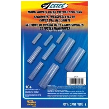 Estes Vložky plastové číre sada 3 x 3