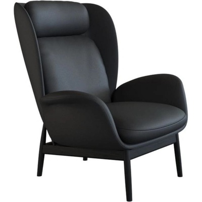 Flexlux Padova černé kožené lounge
