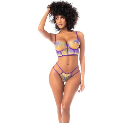 Mapalé - комплект сутиени (жълто-лилав)