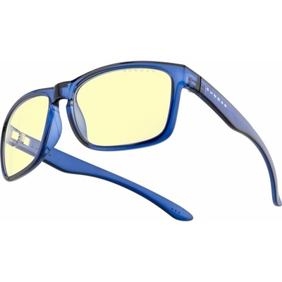 GUNNAR INTERCEPT CRYSTAL COBALT jantarová skla, modré obroučky INT-03401