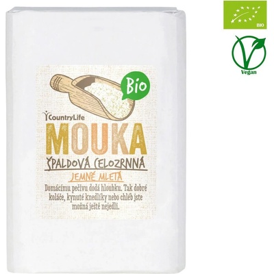 Country Life Celozrnná Bio mouka špaldová jemně mletá 1 kg