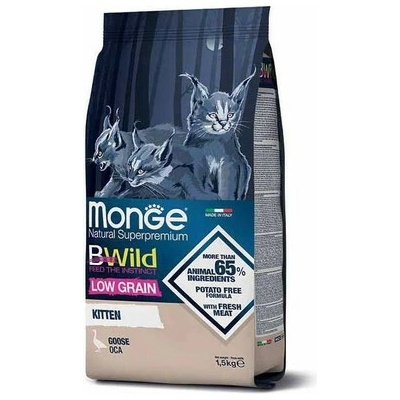 MONGE BWild Cat Kitten Hus 1,5 kg