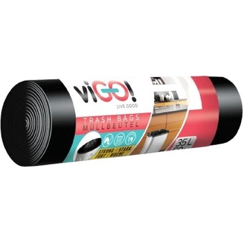 viGO! pytel HDPE Q021 35l 6µm 50ks černý