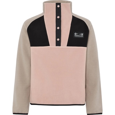 Didriksons Детски поларен пуловер Didriksons Kid's Yokto Half-Buttons 2 Fleece jumper - Vintage Pink - размер 150 (704-4475-0714)
