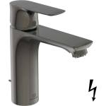Ideal Standard Connect Air - Смесител за умивалник Grande със сифон, Magnetic Grey A7054A5 (A7054A5)