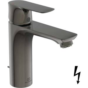Ideal Standard Connect Air - Смесител за умивалник Grande със сифон, Magnetic Grey A7054A5 (A7054A5)