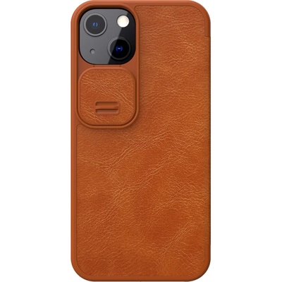 Nillkin Калъф Nillkin - Qin Leather Pro, iPhone 13/14, кафяв (6902048226609)