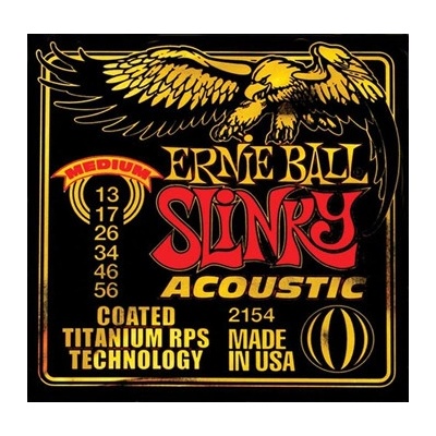 Ernie Ball 2154 Coated Titanium RPS Slinky Acoustic Medium