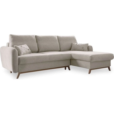 Miuform Бежов ъглов разтегателен диван, десен ъгъл Scandic Lagom - Miuform (SCANDIC Lagom 2QBKL-LCR MAS400)