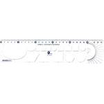 Optima Шаблонна линийка OPTIMA прозрачна 30cm 53003 (53003)