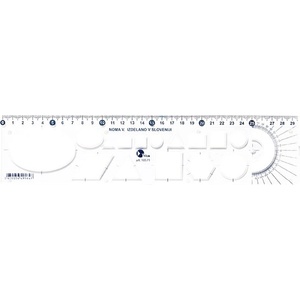 Optima Шаблонна линийка OPTIMA прозрачна 30cm 53003 (53003)