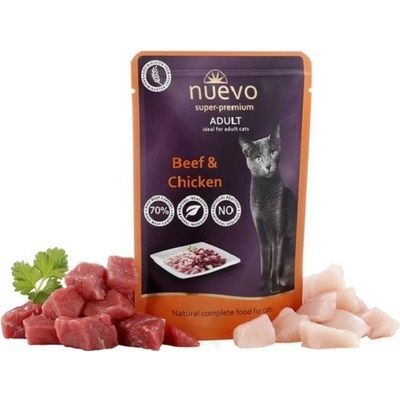 Nuevo Cat Adult Beef & Chicken 16 x 85 g