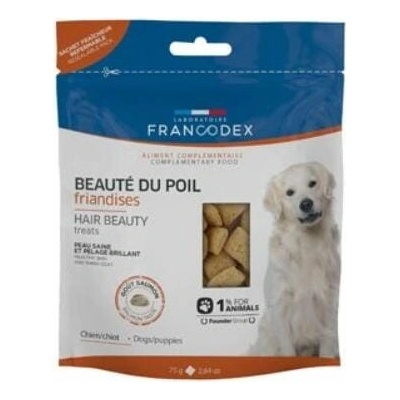 Francodex Pochoutka Hair Beauty pro psy a šťěňata 75 g