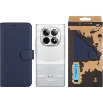 Tactical Redmi Note 15 5G TACTICAL FIELD NOTES калъф за поставяне, кожен ефект FLIP, премиум, BLUE 57983128904 (57983128904)