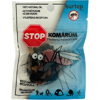 Stop komárům pletený náramek