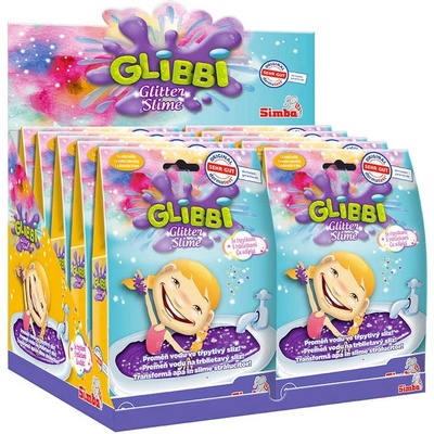 Simba Glibbi Glitter Slime Sliz fialový třpytivý do vany 150 g – Zbozi.Blesk.cz