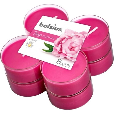 Bolsius Bolsius Polska Sprzedaż sp. z o. o. Ароматни чаени свещи Bolsius Aromatic 2.0 Maxi 8 бр. , Божур