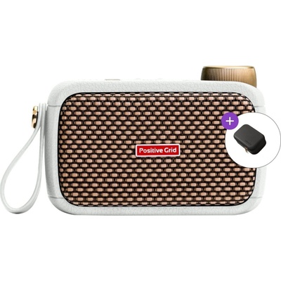 Positive Grid Spark GO Pearl White + Case SET Моделиращ усилвател комбо (S0512G-EUSSS-SET)