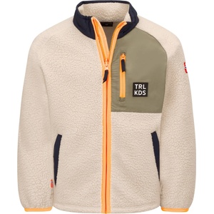 TROLLKIDS Детско поларено яке Trollkids Kid's Odda Jacket XT Fleece jacket - Cashew / Spruce Green - размер 122 (EU) (703-7240-0116)