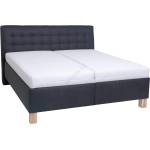 POHODA Тапицирано легло с място за съхранение без матрак VIOLET 160x200 см антрацит (PO0032)