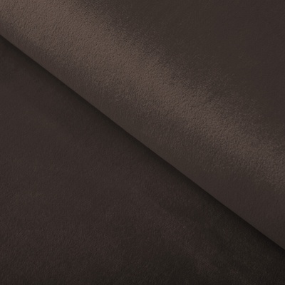 Zamatová látka Velvet Prémium SVP-016 Tmavo hnedá - šírka 145 cm