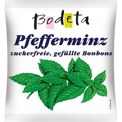 Bodeta Plnené bonbóny s mätovou príchuťou bez cukru 100 g