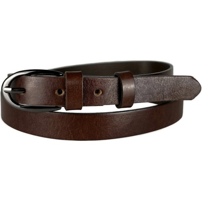 Penny Belts Dámský kožený opasek 20-205-506 tmavě hnědý