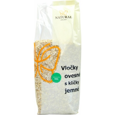 Natural Jihlava Vločky ovesné jemné s klíčky 0,5 kg