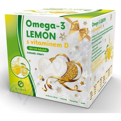 Galmed Omega-3 LEMON s vit.D 180+60 tabliet