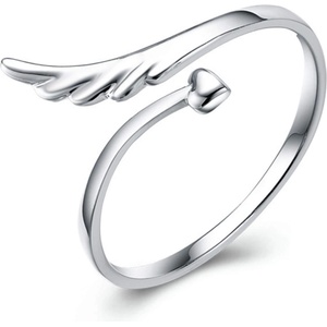 Silenti Jewelry Сребърен пръстен "Ангелска Закрила" - 5 - 49мм (15.6мм диам. )