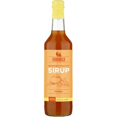 Bohemsca sirup mango 40% ovocný podíl 0,5 l