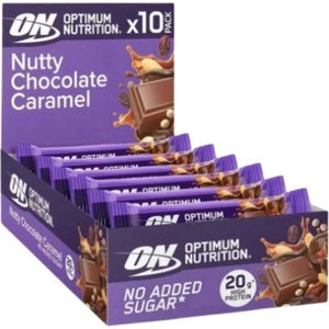 Optimum Nutrition Nutty Chocolate Caramel Protein Bar [10 x 70 грама] Шоколад с карамел и ядки
