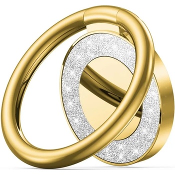 Tech-Protect Стойка с пръстен за смартфони от Tech-Protect Magnetic Phone Ring - Glitter Gold (9589046917516)