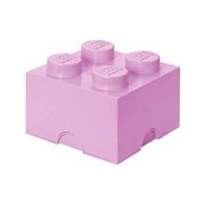 LEGO® Кутия за съхранение lego, Тухличка 4, бледо ливав цвят, 024127