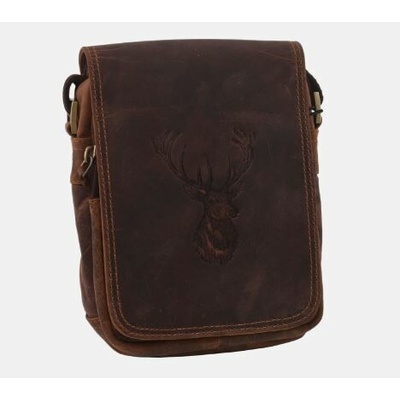 Kožená taška HUNTER cez rameno jeleň hlava