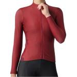 Castelli Дамска фланелка с дълъг ръкав за колоездене Castelli Women's Espresso Thermal 2 Jersey Cycling jersey - Garnet (156-3108-0213)