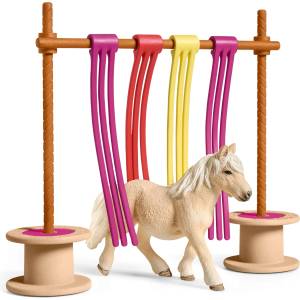 Schleich Комплект Schleich Farm World Horses - Пони със завеса (42484-02990)
