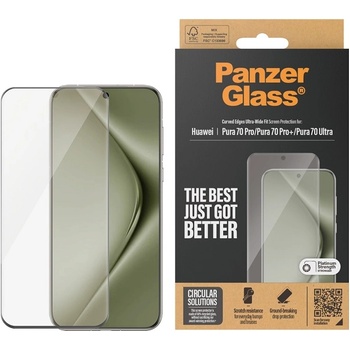 Panzer Стъклен протектор PanzerGlass - Ultra Wide Fit, Huawei Pura, прозрачен (5715685006241)