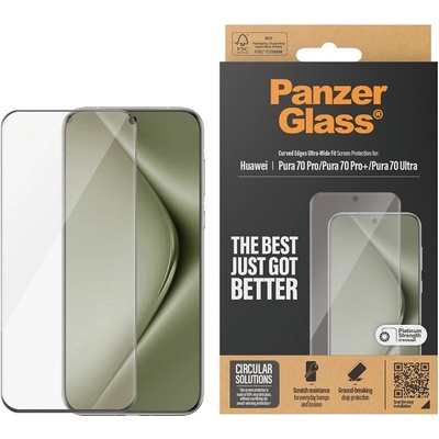 Panzer Стъклен протектор PanzerGlass - Ultra Wide Fit, Huawei Pura, прозрачен (5715685006241)