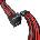 1stPlayer модулен кабел Custom Sleeved Modding Cable Black/Red - PCIe 5.0 12VHPWR M/M - FM2-B-BR (FM2-B-BR)