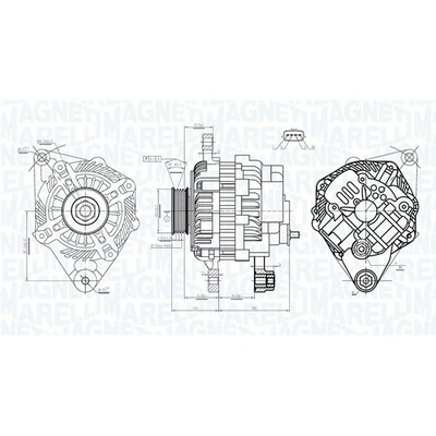 Alternátor MAGNETI MARELLI 063733526010