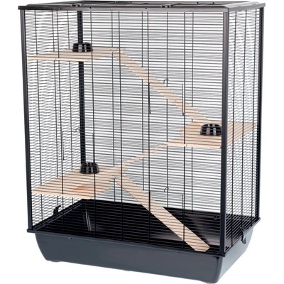 INTER-ZOO Pet Products Клетка за гризачи Diego + wood 78 x 48 x 97 см ЧЕРНА