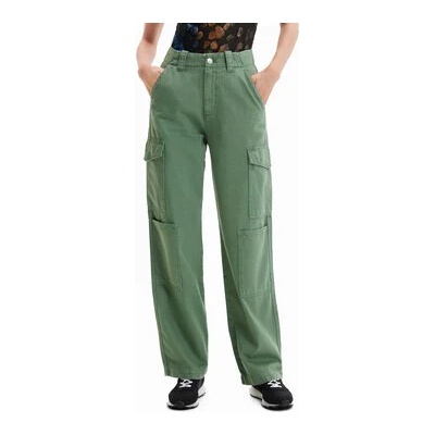 Desigual Текстилни панталони Sedal 23SWPN03 Зелен Regular Fit (Sedal 23SWPN03)