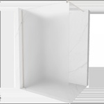 Mexen Kioto душ стена Walk-in 100 x 200 см, матирано 8 мм, четкан никел - 800-100-101-97-30 (800-100-101-97-30)