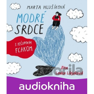 Modré srdce s kečupovým fľakom